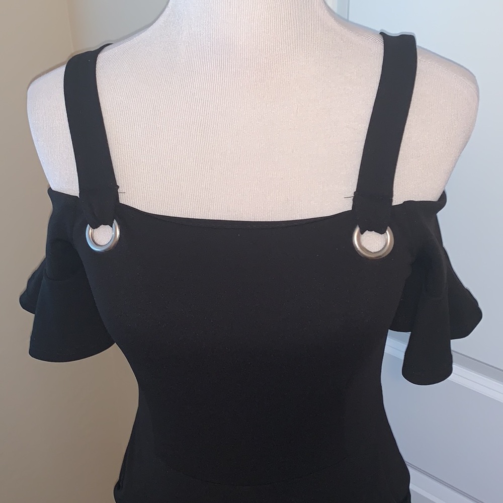 NEW LOOK PETITE BRAND NEW WITH TAGS SIZE 0 GORGEOUS JET BLACK JUMPSUIT - Picture 4 of 13